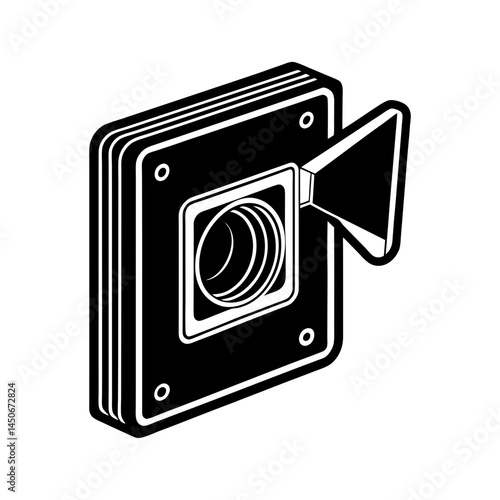 Voice activated wall switch with built in speaker silhouette