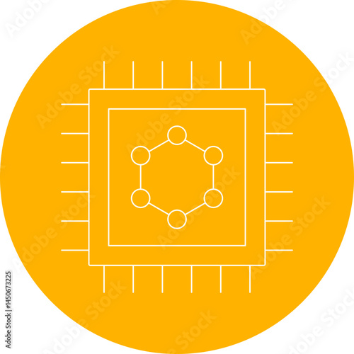 CPU icon single vector illustration 