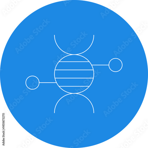 Dna icon single vector illustration 