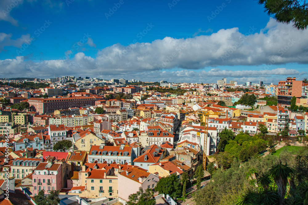 Fototapeta premium view of the city of lisbon