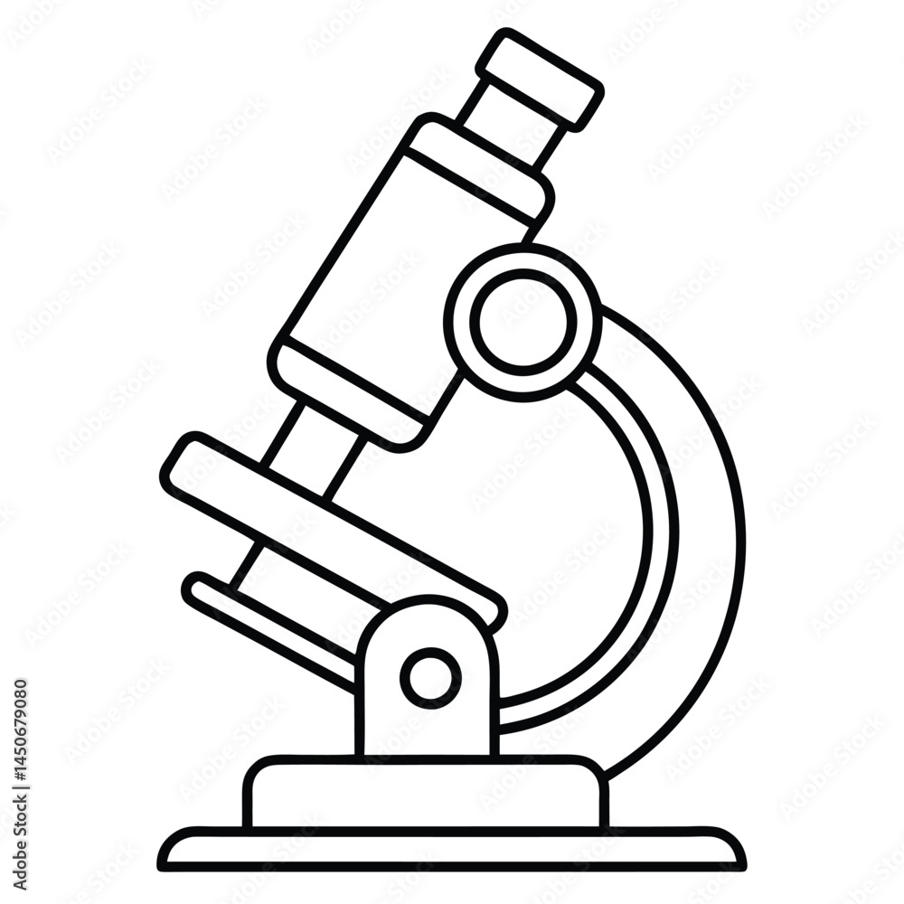 Microscope Line Icon Microscope vector art design, vector microscope Microscope Line Icon Microscope vector art design, vector microscope