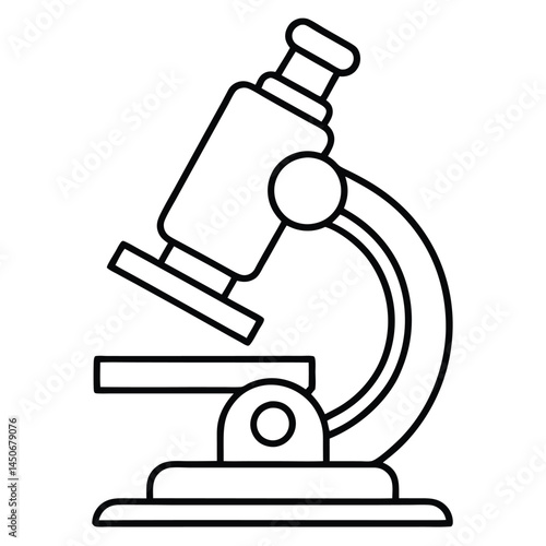 Laboratory and Microscope vector design art. Microscope vector art