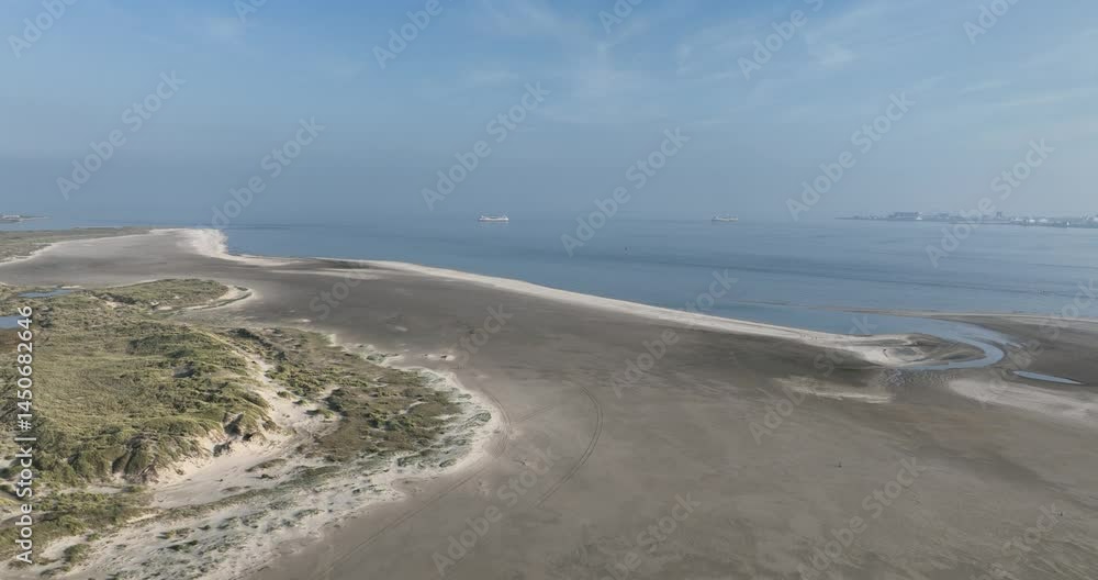 Beach of the island of Texel, The Netherlands. Beach of the island of Texel, The Netherlands.