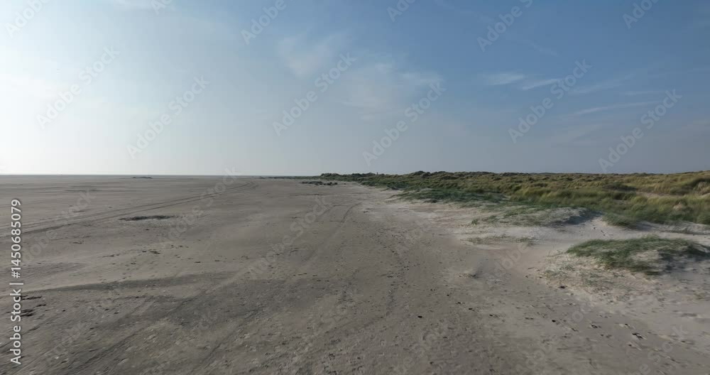 Beach of the island of Texel, The Netherlands. Beach of the island of Texel, The Netherlands.