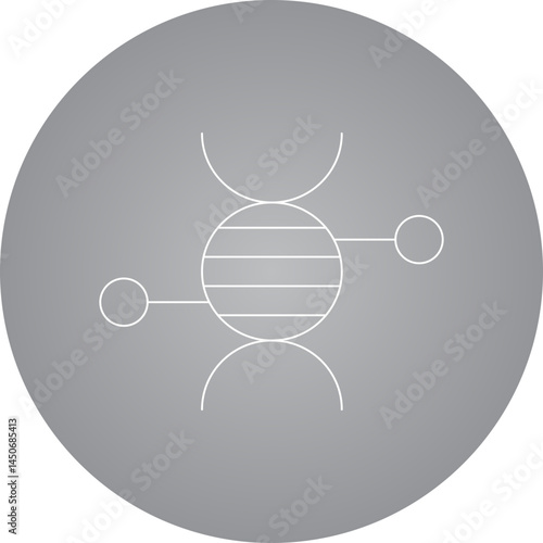 Dna icon single vector illustration 