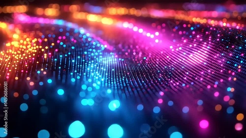 Wallpaper Mural Vibrant digital wave abstract Torontodigital.ca