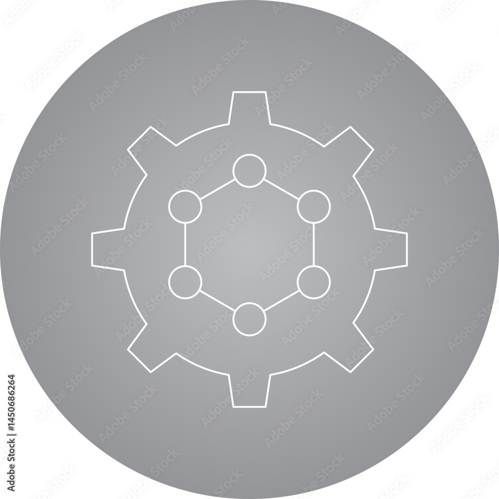 Setting icon single vector illustration Setting icon single vector illustration