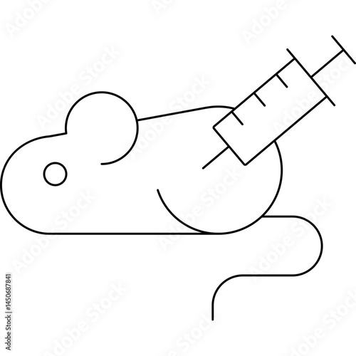 Syringe icon single vector illustration 