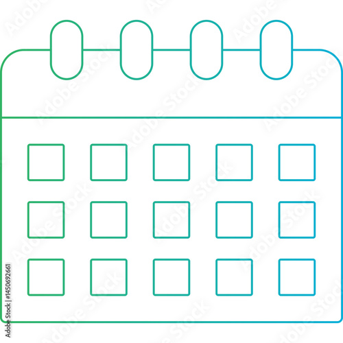 Calendar icon single vector illustration 