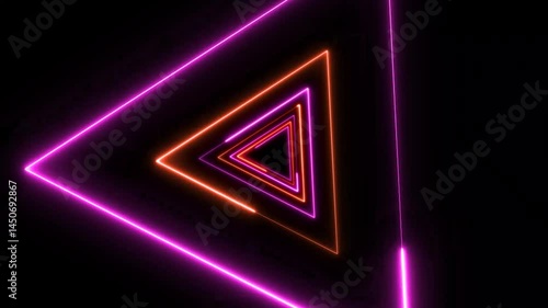 Electric blues, radiant purples, and hot pinks streak across the walls, creating a hypnotic visual effect that evokes the feeling of high-speed motion through a digital realm