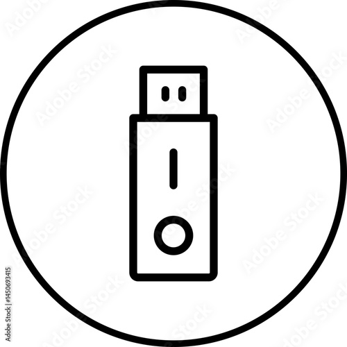 Usb icon single vector illustration 
