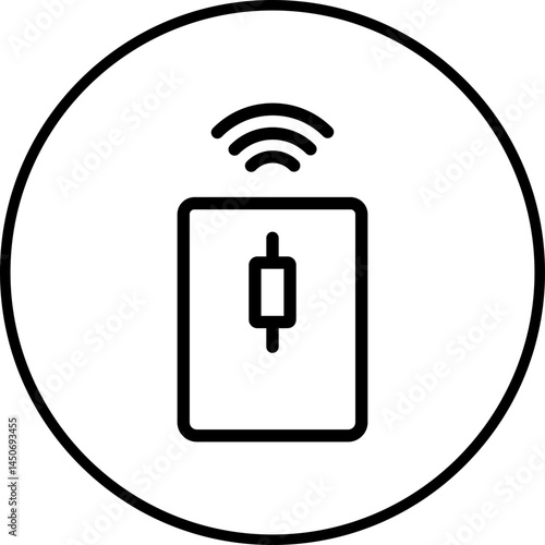 Wireless mouse icon single vector illustration 