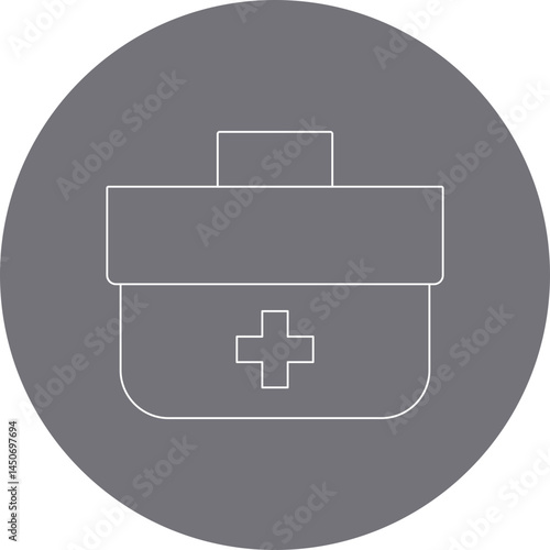 First aid box icon single vector illustration 