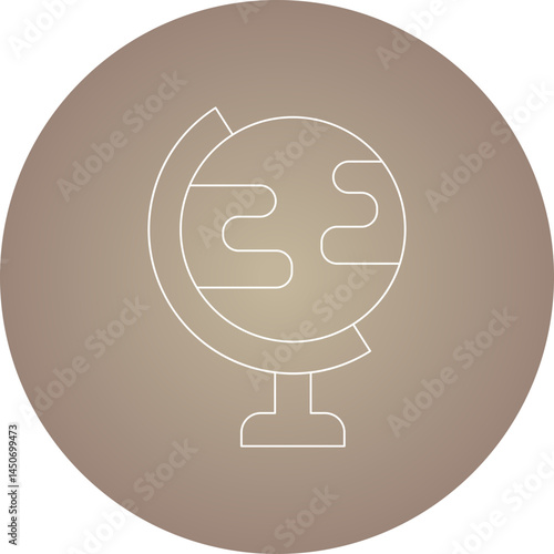 Globe icon single vector illustration 