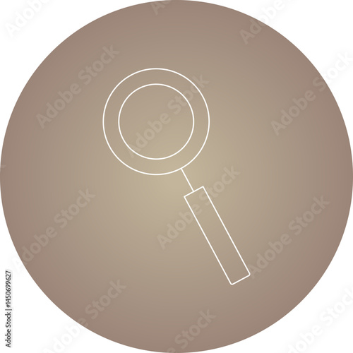 Search icon single vector illustration 