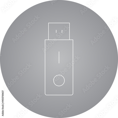 Usb icon single vector illustration 