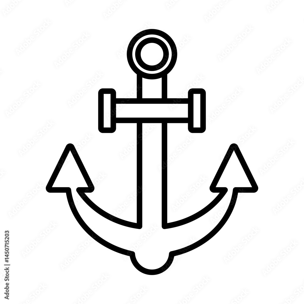 Anchor icon isolated on white background. Vector illustration eps 10 Anchor icon isolated on white background. Vector illustration eps 10