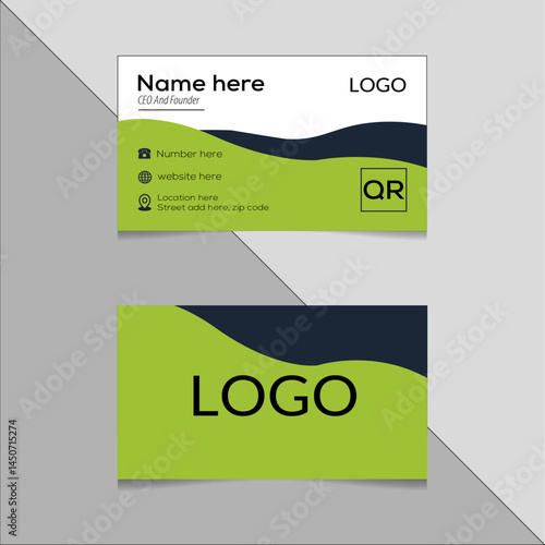Creative and corporate  business card  design Template