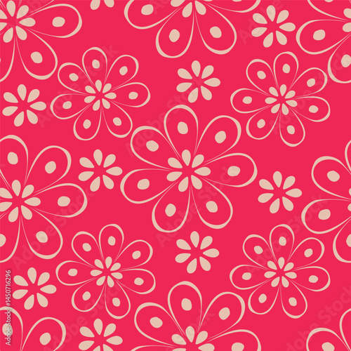 textile design with small flower pattern image
