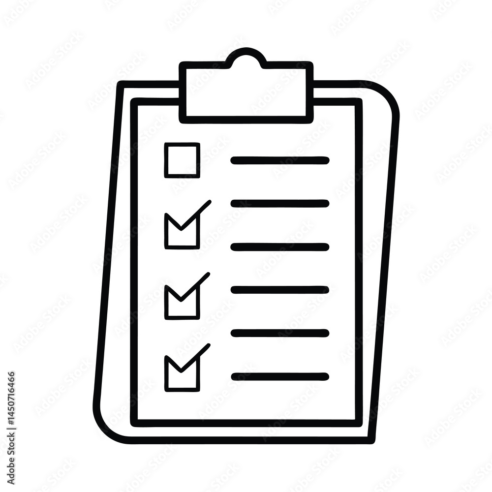 clipboard with checklist clipboard with checklist