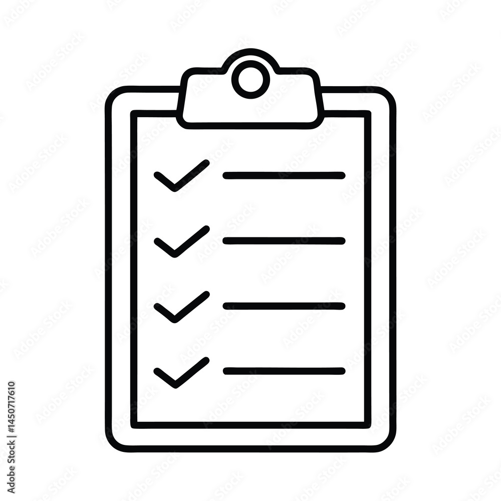 clipboard with checklist clipboard with checklist