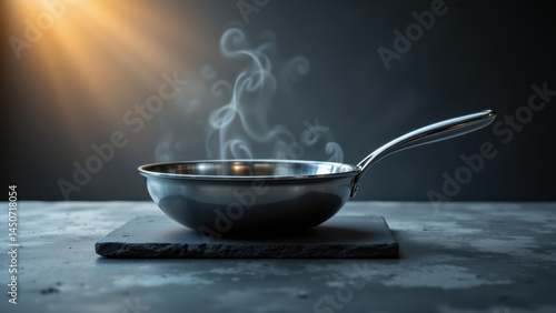 Wallpaper Mural A pair of cookware with steam rising from them, showcasing a cozy cooking scene. Torontodigital.ca