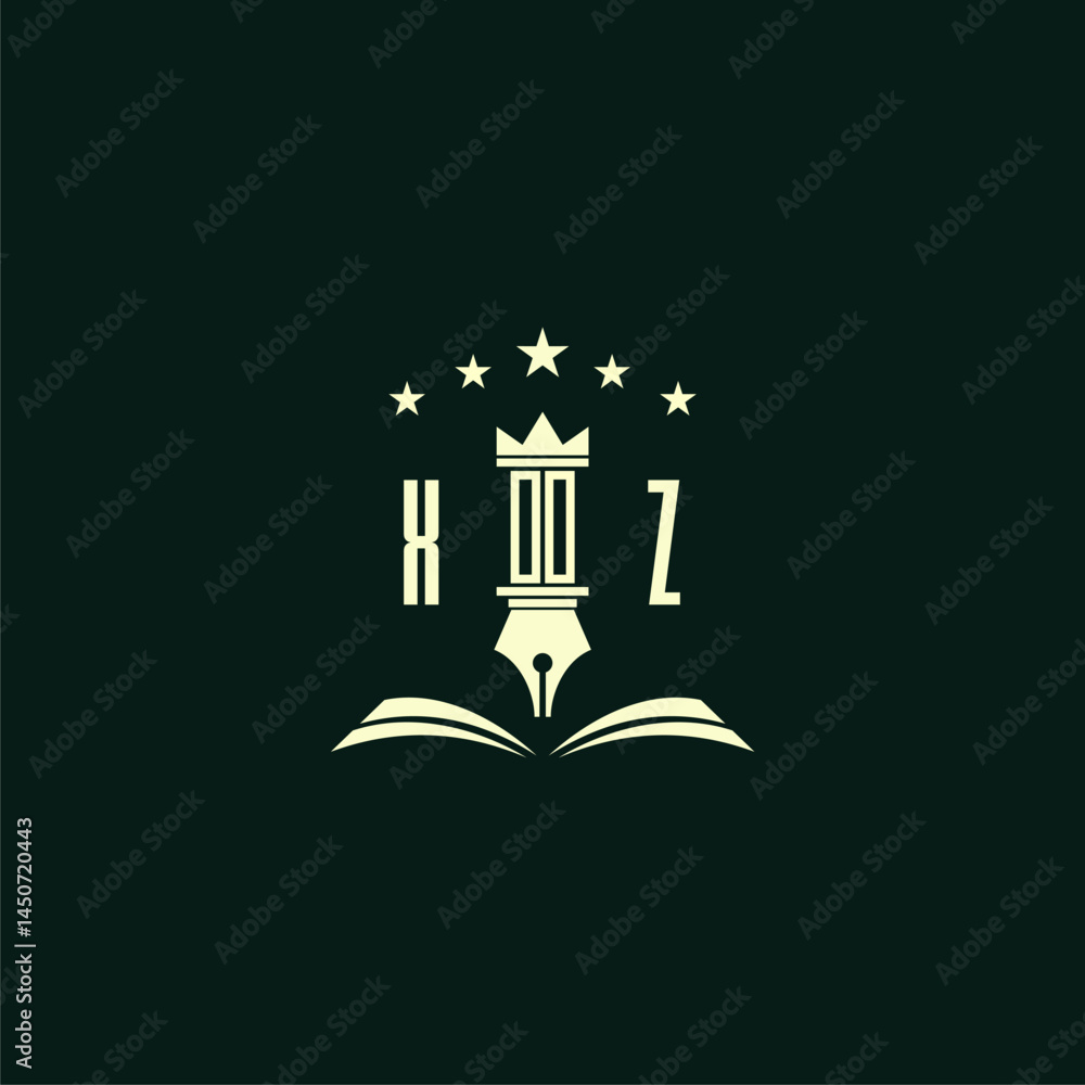 Fototapeta premium initials design modern legal attorney law firm lawyer advocate consultancy business logo vector