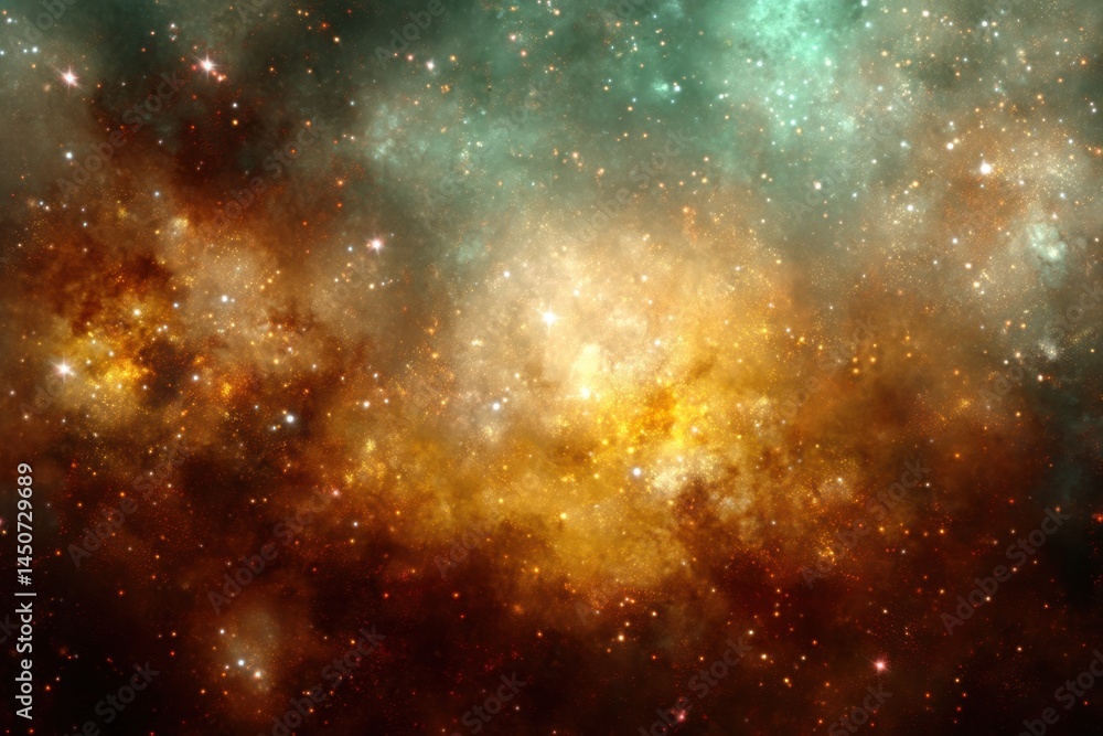 Fototapeta premium Cosmic Symphony A Celestial Tapestry of Stars and Nebula in Deep Space Exploration and Discovery