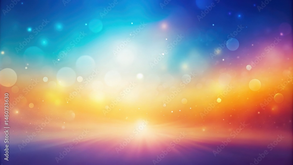 Naklejka premium Abstract Colorful Bokeh Background With Blurred Lights And Gradient Colors
