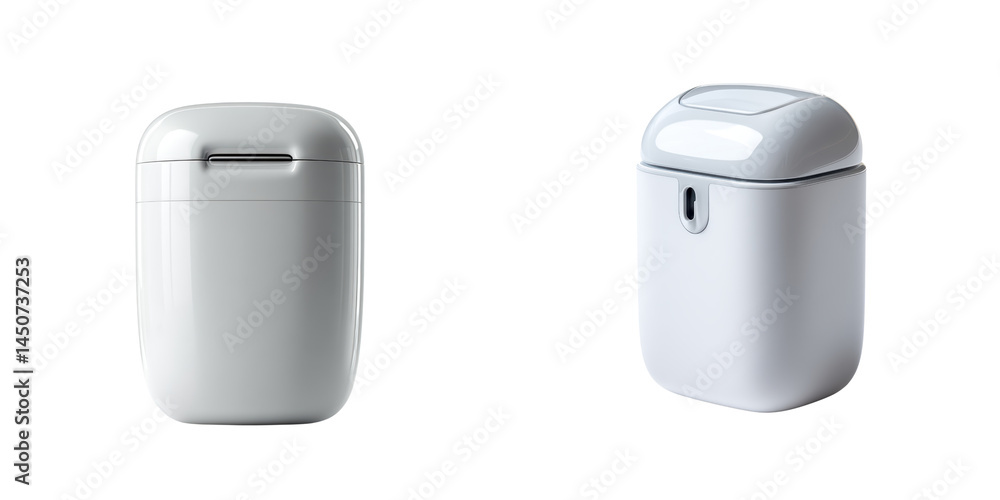 Modern Wireless Earbud Charging Cases in Clean White Design Isolated on a Transparent Background Modern Wireless Earbud Charging Cases in Clean White Design Isolated on a Transparent Background