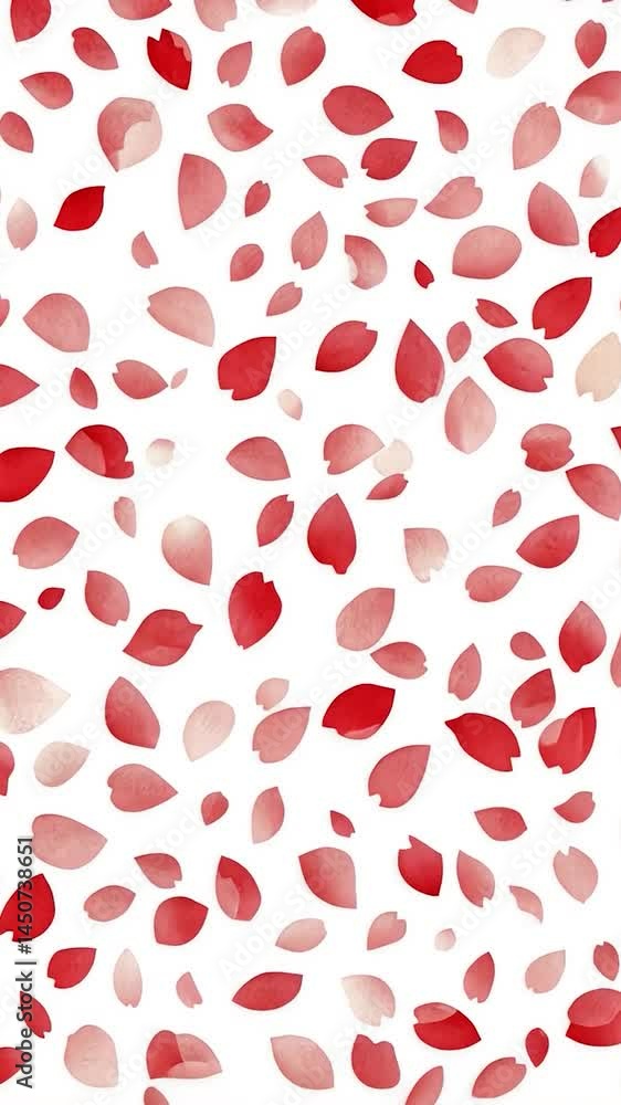 Abstract design of flower petals falling from empty space, background for christmas celebration Abstract design of flower petals falling from empty space, background for christmas celebration