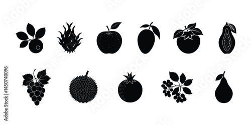 a bundle of fishes  silhouette vector illustration on white background