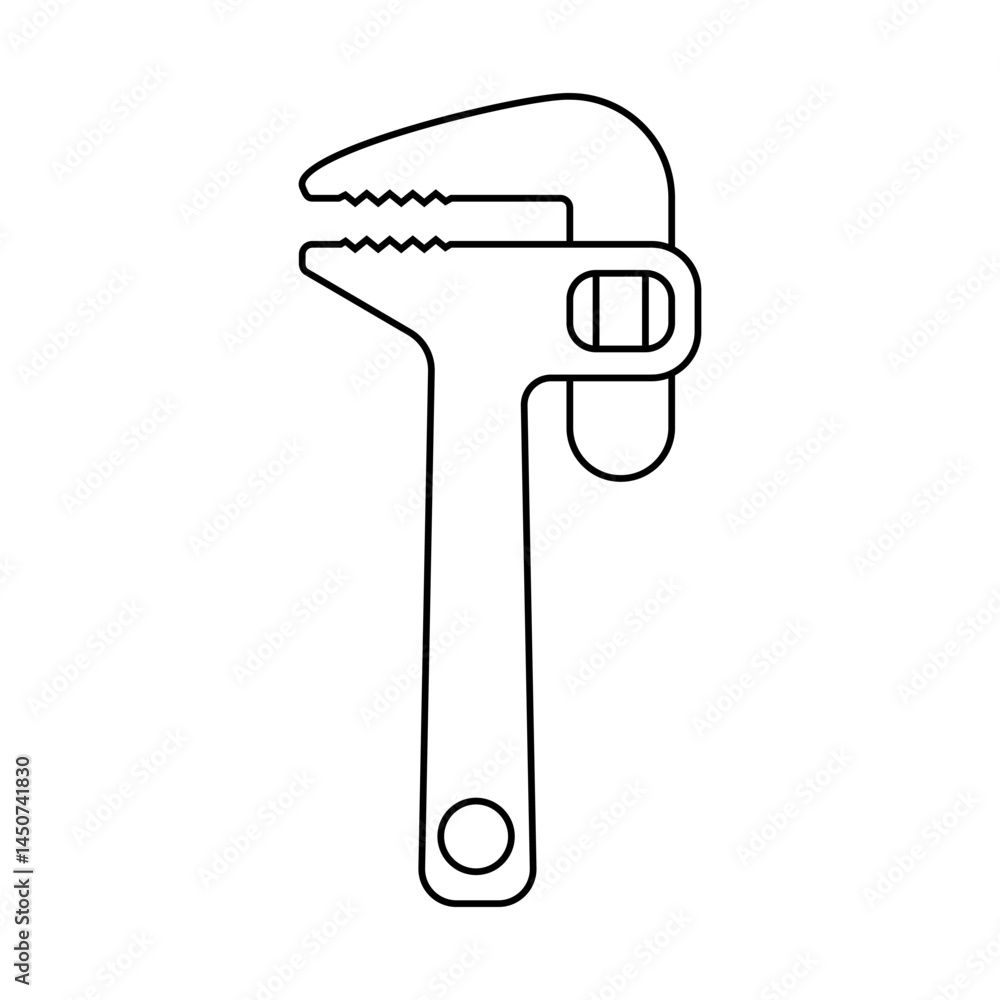 Pipe wrench.Tools for construction, manual labor and measurements. Household tools. Carpentry supplies. Handicrafts and handmade products. Pipe wrench.Tools for construction, manual labor and measurements. Household tools. Carpentry supplies. Handicrafts and handmade products.