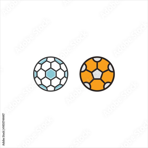 Football on white background