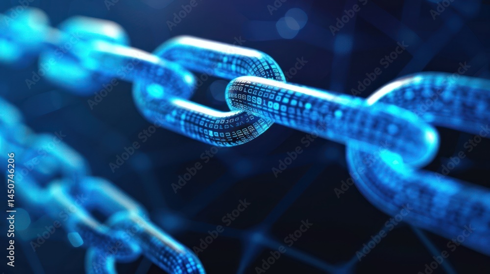 a blockchain illustration realistic a blockchain illustration realistic