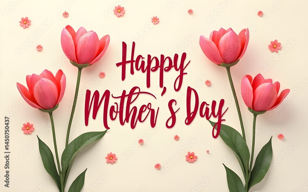 Happy Mother's day greeting card. High quality Happy Mother's day greeting card. High quality