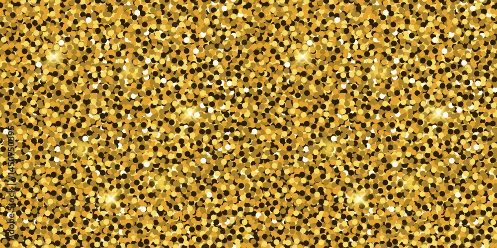 Seamless pattern with gold glitter effect Seamless pattern with gold glitter effect
