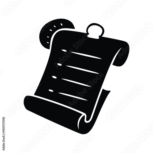 Christmas wishing list on white background