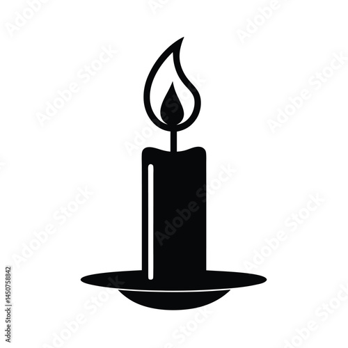 holiday candlelight on a white background