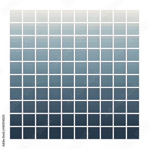 Blue Gradient Tile Mosaic Pattern