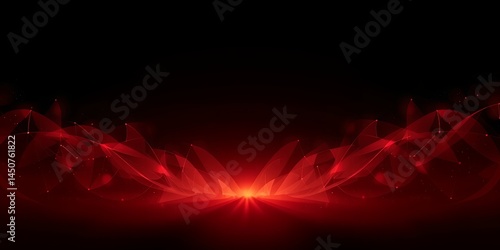 Obraz na płótnie Abstract red light design with dark background and glowing shapes and light streaks art w salonie