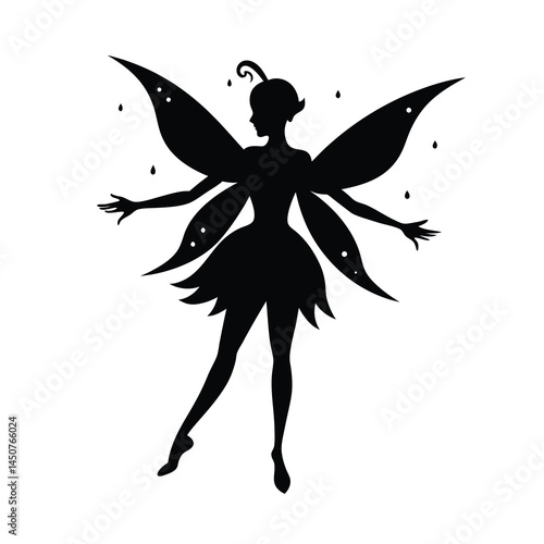 fairy vector silhouette illustration