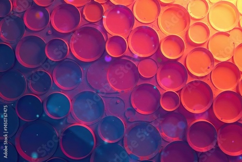 Subtle repeating motif of overlapping circles forming a lattice, monochrome, pattern