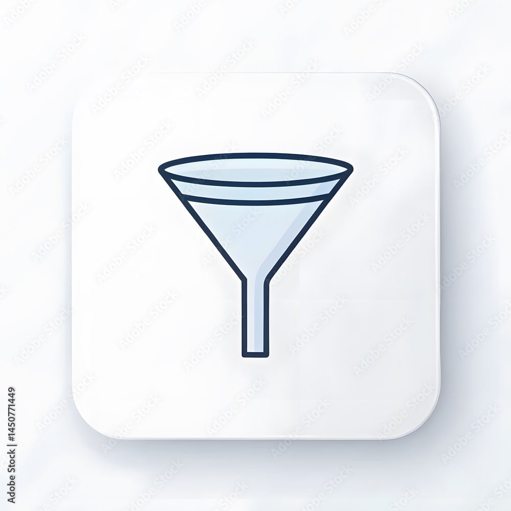 Simple Funnel Icon Simple Funnel Icon