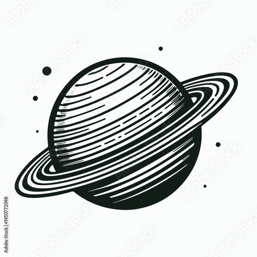 vector illustration of planet jupiter