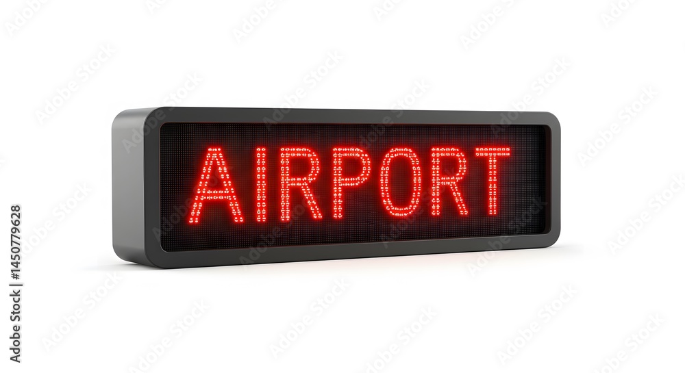 Arrival Gateway: A close-up shot of an airport sign in brilliant red lights. Illuminated against a dark background. This photo conveys a sense of welcome and movement. Arrival Gateway: A close-up shot of an airport sign in brilliant red lights. Illuminated against a dark background. This photo conveys a sense of welcome and movement.