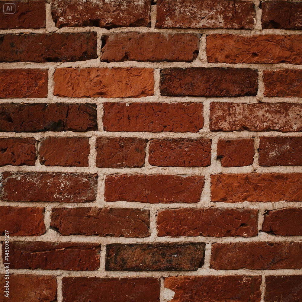 Fototapeta premium rustic red and brown brick wall background timeless beauty of rustic brick wall background concept 