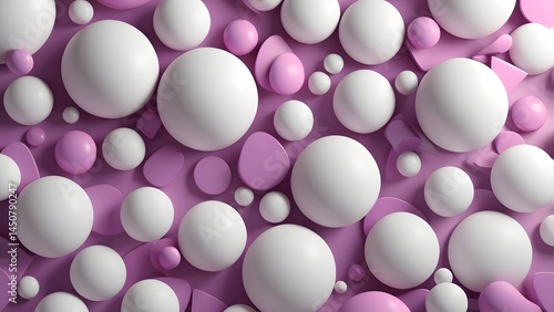 Colourfull 3D bubbles background 