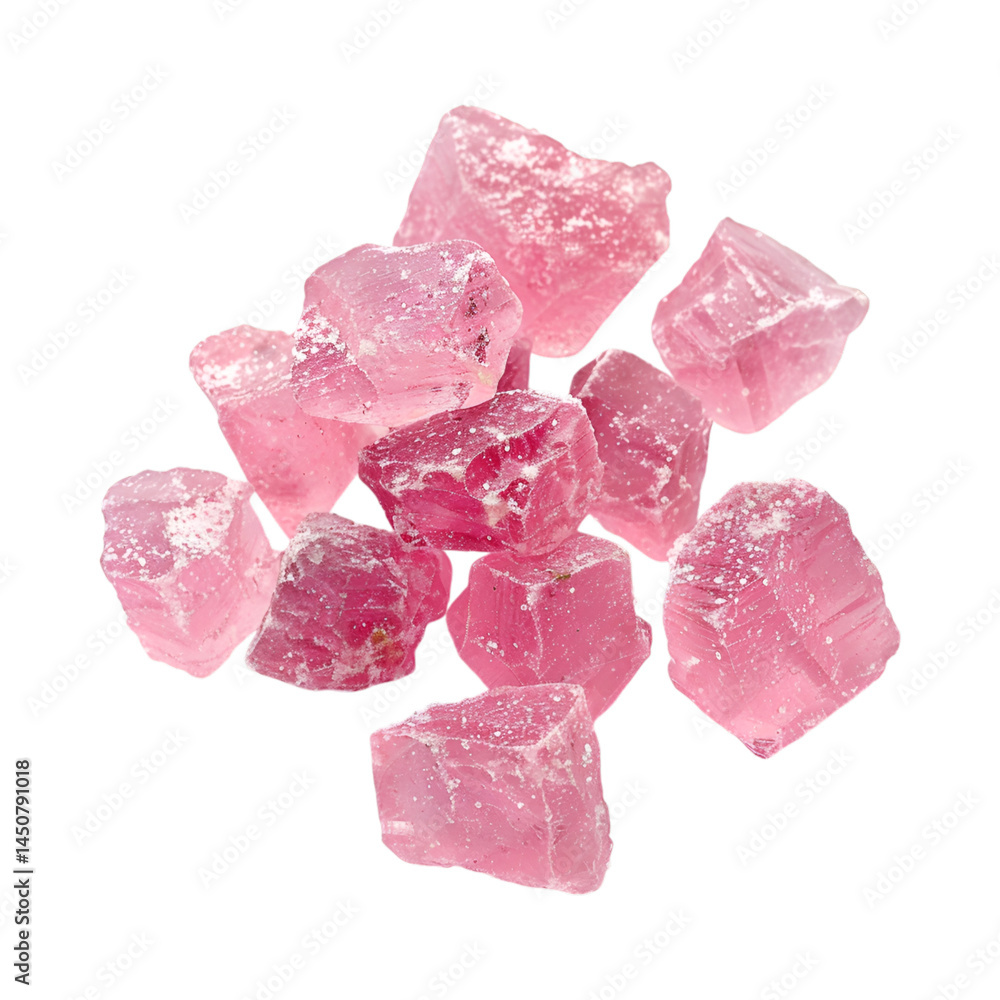 Cube shaped jellies isolated on transparent background Cube shaped jellies isolated on transparent background