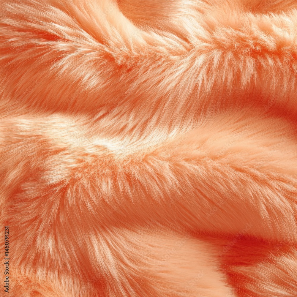 Close up of soft peach faux fur texture creating a warm inviting and luxurious backdrop capturing the plush detail and cozy aesthetic in a vertical format Close up of soft peach faux fur texture creating a warm inviting and luxurious backdrop capturing the plush detail and cozy aesthetic in a vertical format